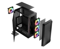 LOGIC CONCEPT Logic Portos ARGB Midi USB 3.0 Czarna AT-PORTOS-10-0000000-0002 - 1172262 - zdjęcie 8